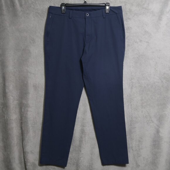 Vineyard Vines On-The-Go Pants Mens 35x32 Blue Stretch Performance Casual OTG - Picture 1 of 12